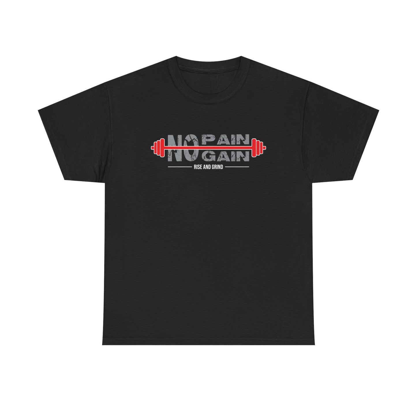 No Pain No Gain Unisex Heavy Cotton Tee - Motivational Fitness Shirt