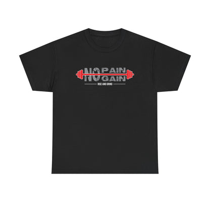 No Pain No Gain Unisex Heavy Cotton Tee - Motivational Fitness Shirt