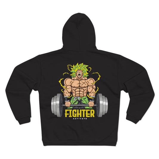 Fighter Activate Unisex Hooded Zip Sweatshirt - Perfect for Fitness Enthusiasts