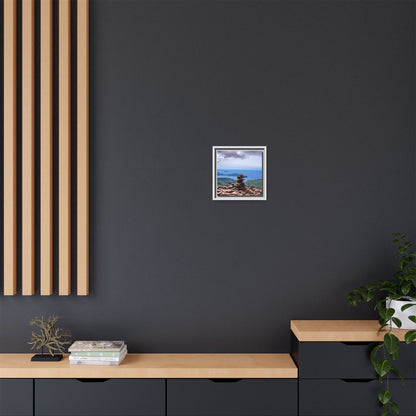 Mount Brandon Top Matte Canvas, Framed (Multi-color)