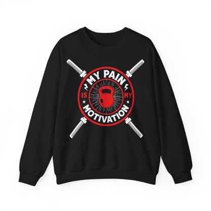 Inspiration Unisex Heavy Blend™ Crewneck Sweatshirt 'My Pain Is My Motivation'