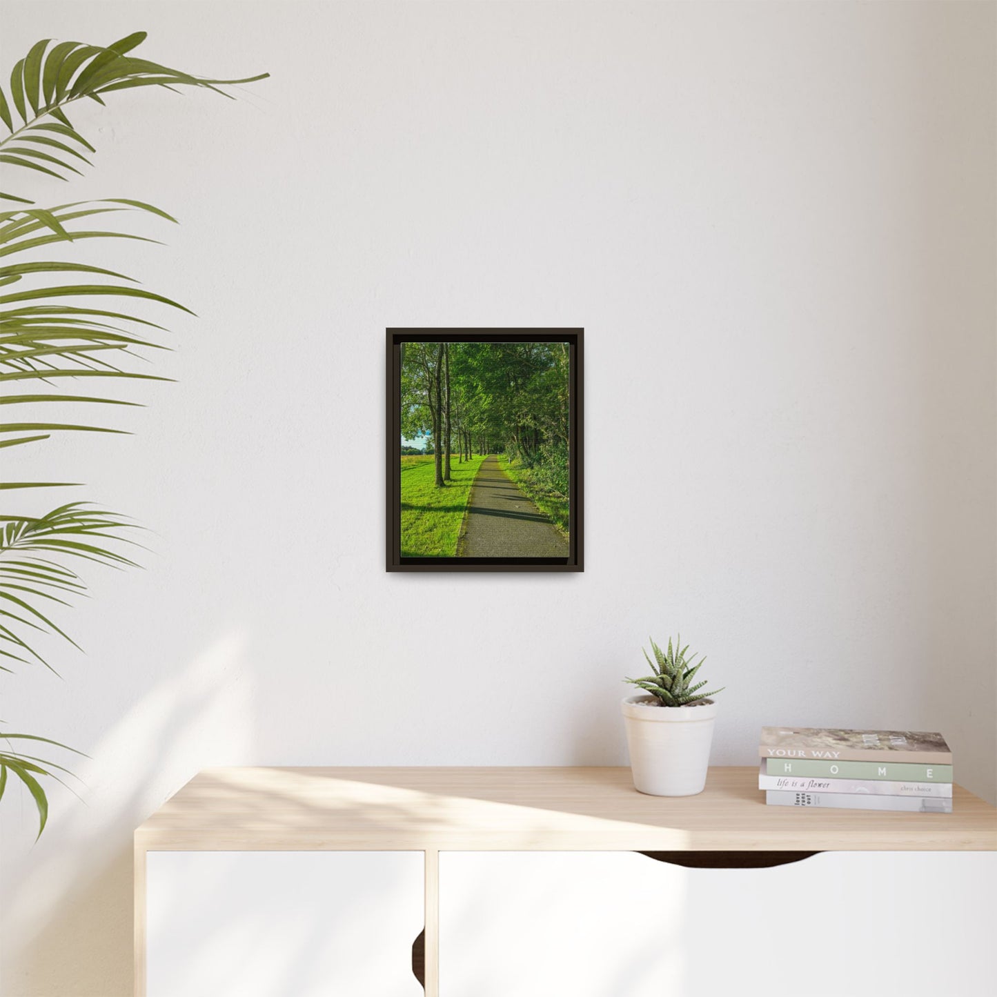 Listowel Town Park Matte Canvas, Framed (Multi-color)