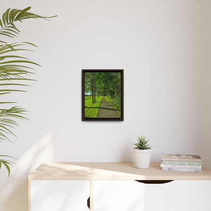 Listowel Town Park Matte Canvas, Framed (Multi-color)