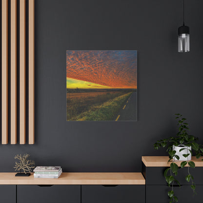 Cloudy Sunset Matte Canvas, Stretched, 1.25"