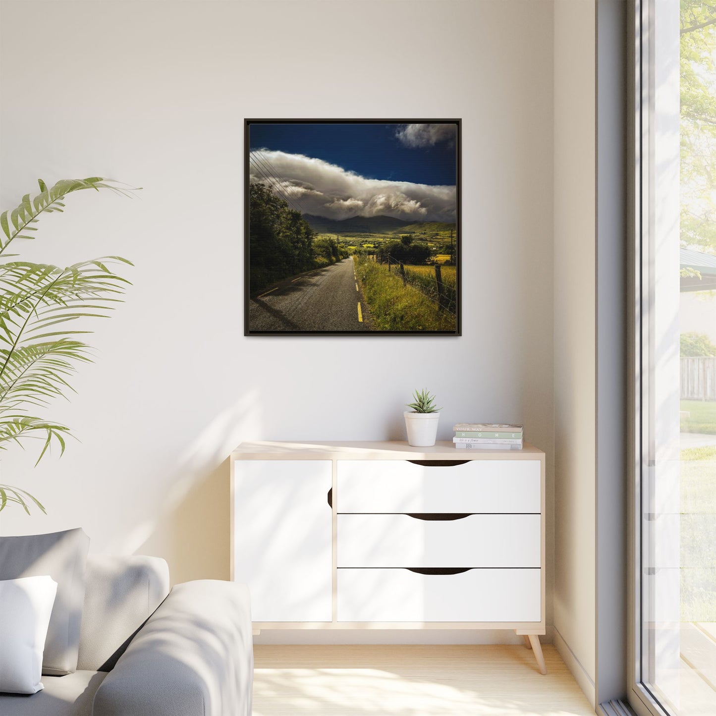 Somewhere In Kerry Matte Canvas, Framed (Multi-color)