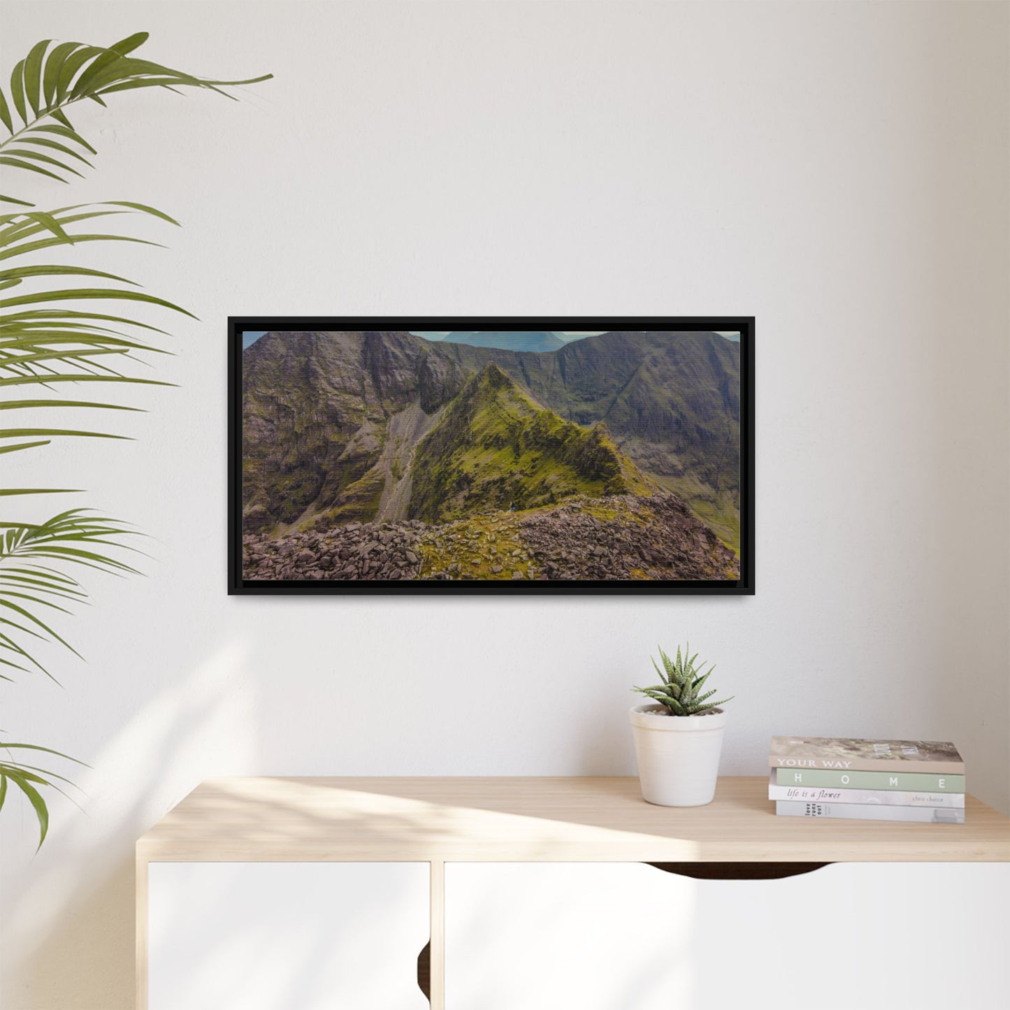 Halfway to Carrauntoohil Matte Canvas, Framed (Multi-color)