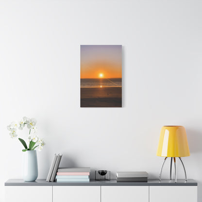 Sunset in ocean Matte Canvas, Stretched, 1.25"