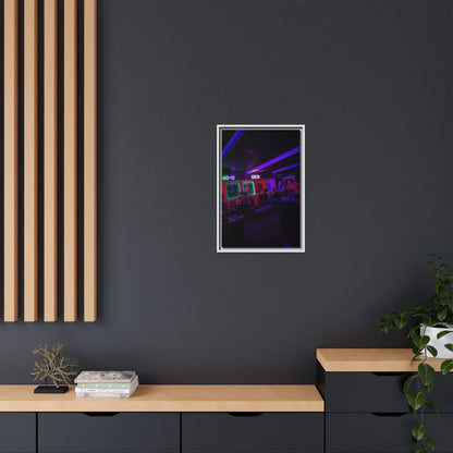 Mermaids Night Club Matte Canvas, Framed (Multi-color)