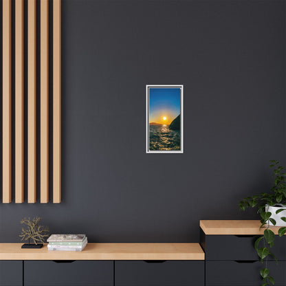 Dunquin Pier Sunset Matte Canvas, Framed (Multi-color)