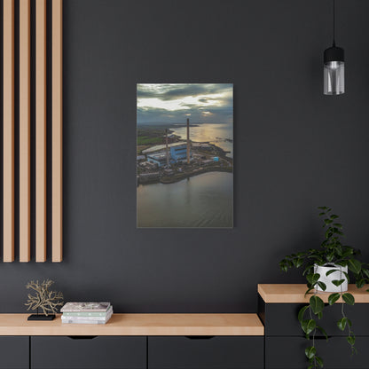 Tarbert Power Station Matte Canvas, Stretched, 1.25"