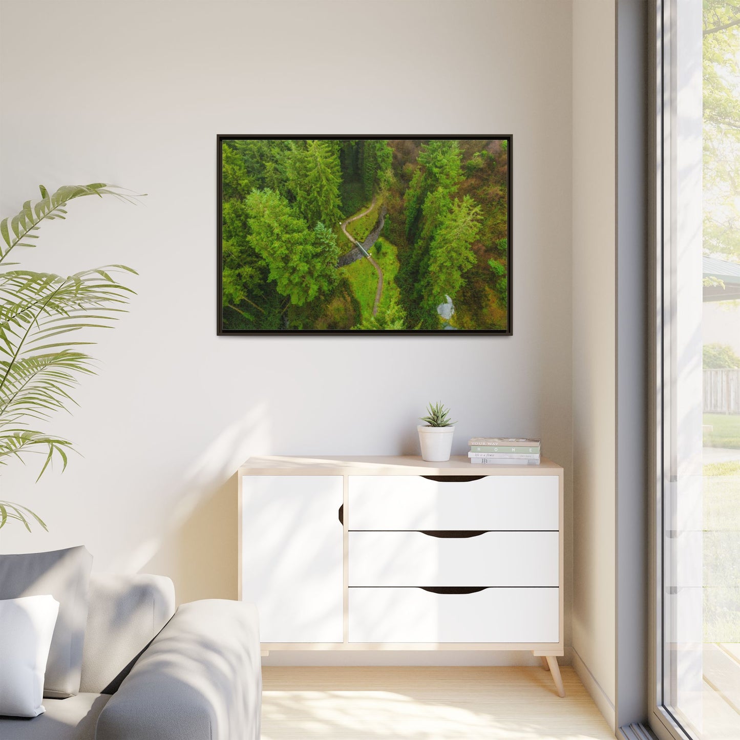 Glanageenty Forest Matte Canvas, Framed (Multi-color)