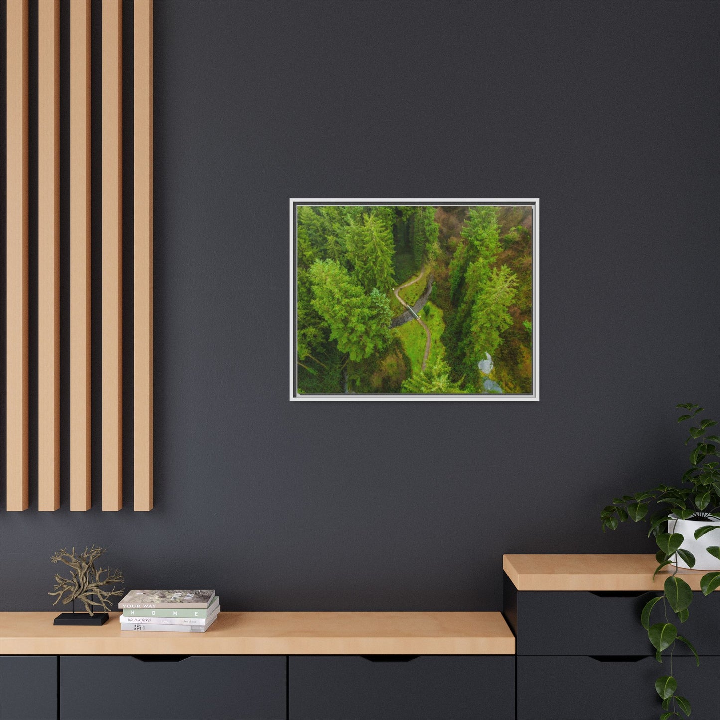 Glanageenty Forest Matte Canvas, Framed (Multi-color)