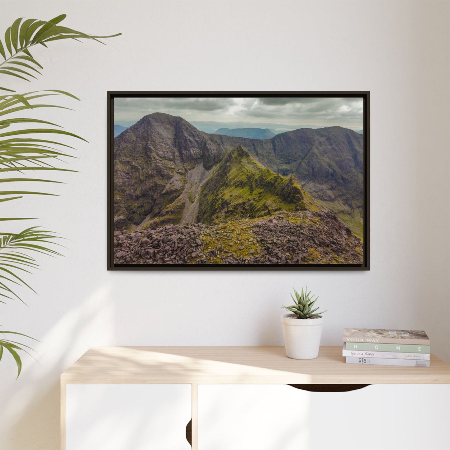 Halfway to Carrauntoohil Matte Canvas, Framed (Multi-color)
