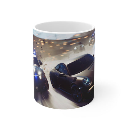 Need for Speed Ceramic Coffee Cup - 11oz & 15oz Racing Mug for Car Enthusiasts
