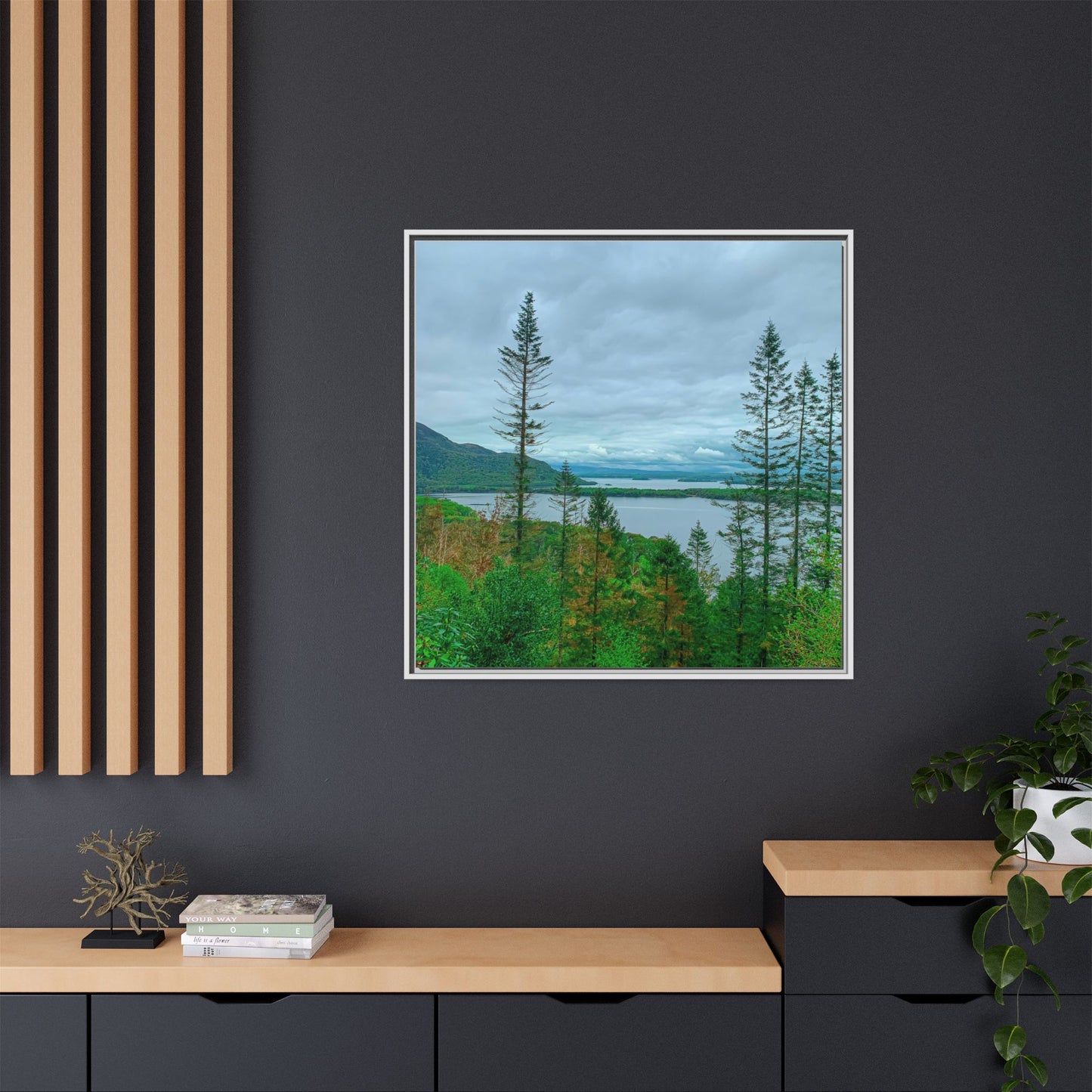 Torc Mountain Trail 2 Matte Canvas, Framed (Multi-color)