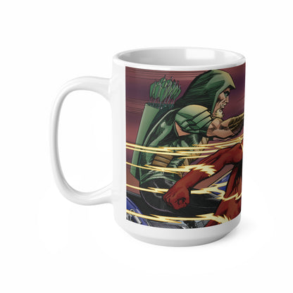 Superhero Duel Ceramic Coffee Cup - 11oz and 15oz