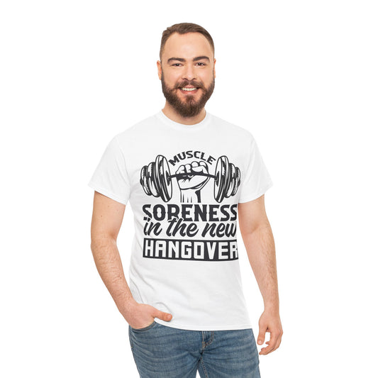 Muscle Soreness Unisex Heavy Cotton Tee - Perfect for Gym Lovers & Fitness Enthusiasts