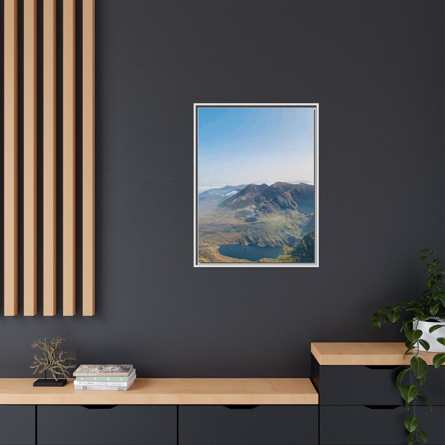 MacGillycuddy's Reeks Matte Canvas, Framed (Multi-color)