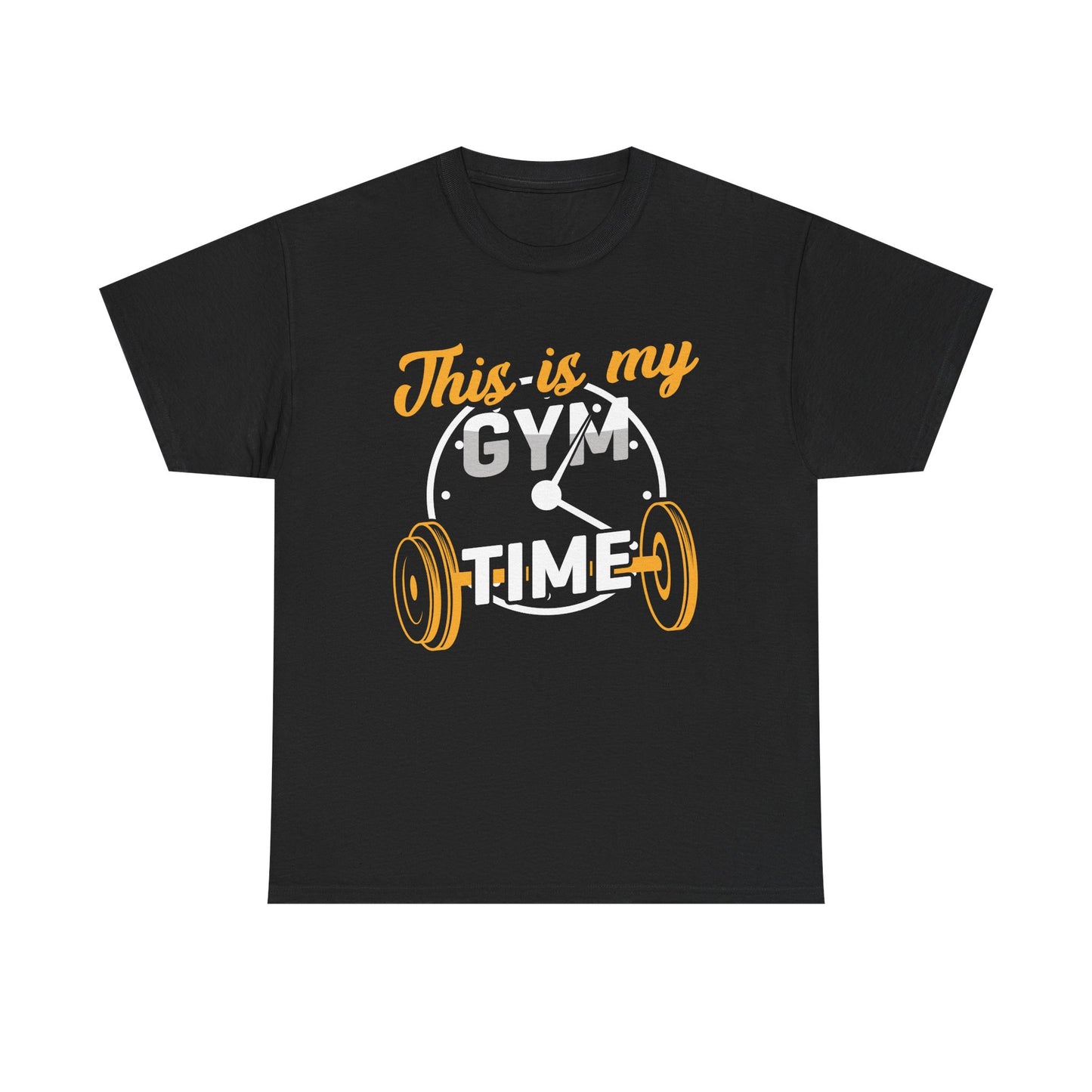 Gym Time Unisex Heavy Cotton Tee - Perfect Workout Shirt for Fitness Enthusiasts