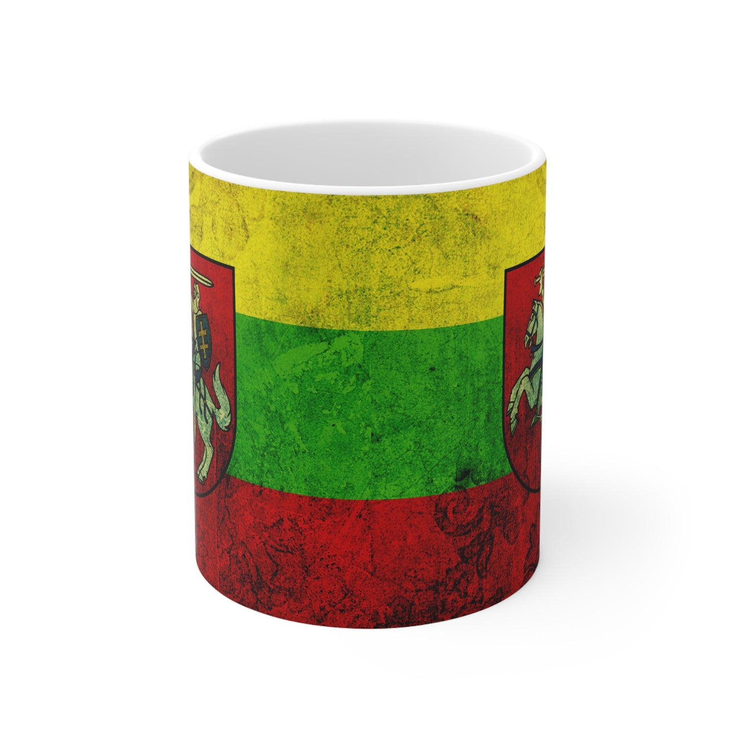 Lithuanian Flag Ceramic Coffee Mug - 11oz & 15oz