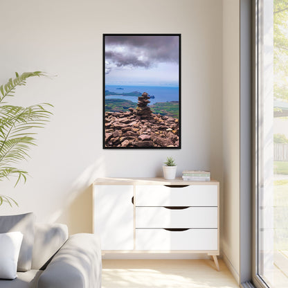 Mount Brandon Top Matte Canvas, Framed (Multi-color)