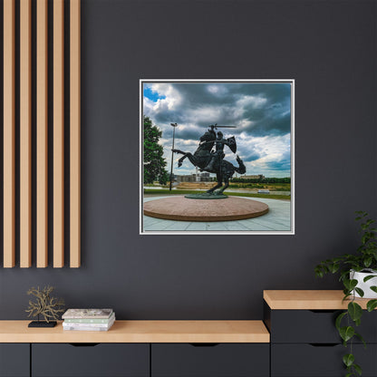 Kaunas Matte Canvas, Framed (Multi-color)