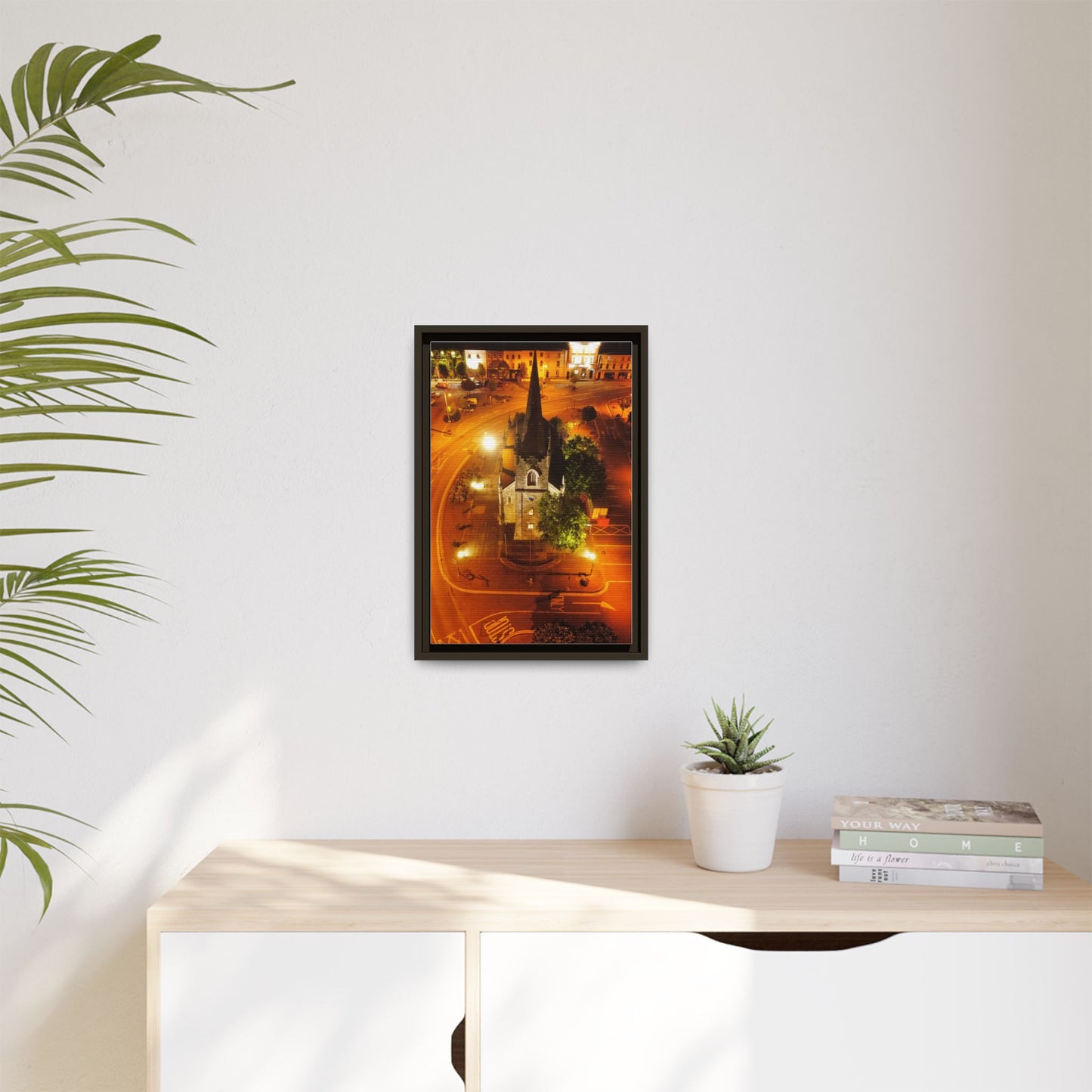 Listowel Church Matte Canvas, Framed (Multi-color)