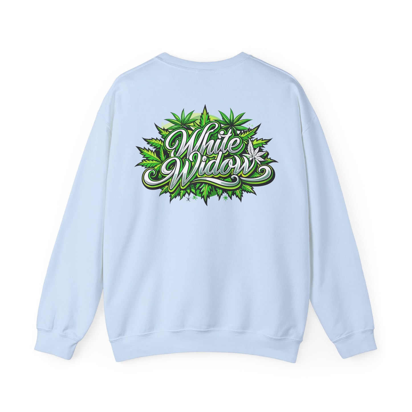 White Widow Graphic  — Cannabis Leaf Logo Sweatshirt