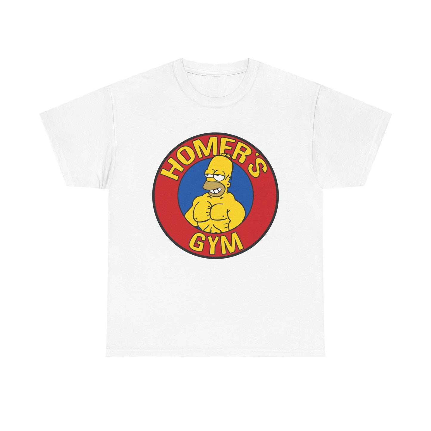 Muscular Homer Gym Unisex Heavy Cotton Tee
