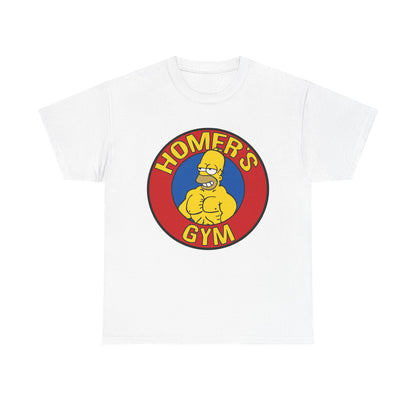 Muscular Homer Gym Unisex Heavy Cotton Tee