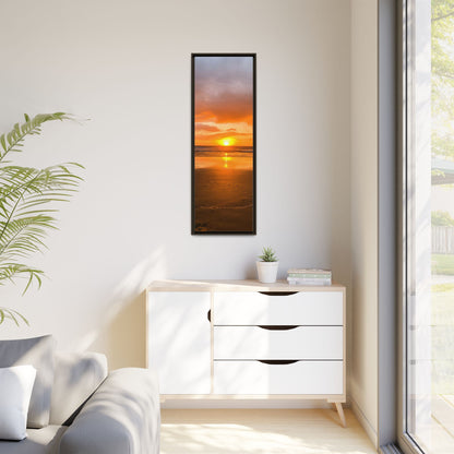 Sunset in Ballybunion Matte Canvas, Framed (Multi-color)