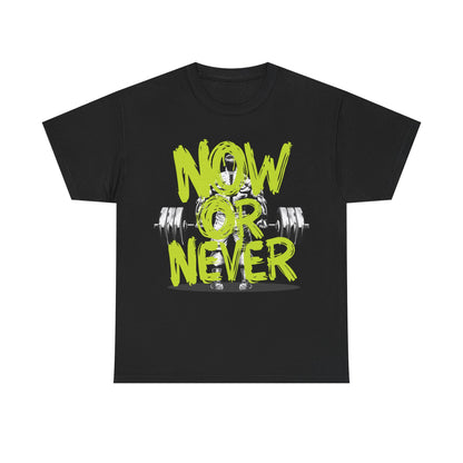 Now Or Never Unisex Heavy Cotton Tee