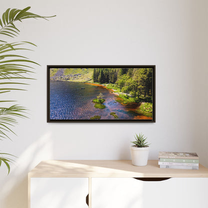 Gleanteenassig Forest Matte Canvas, Framed (Multi-color)