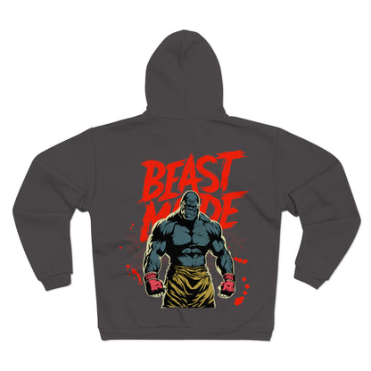 Beast Mode Unisex Zip Hoodie - Perfect for Fitness Lovers | Gym Apparel