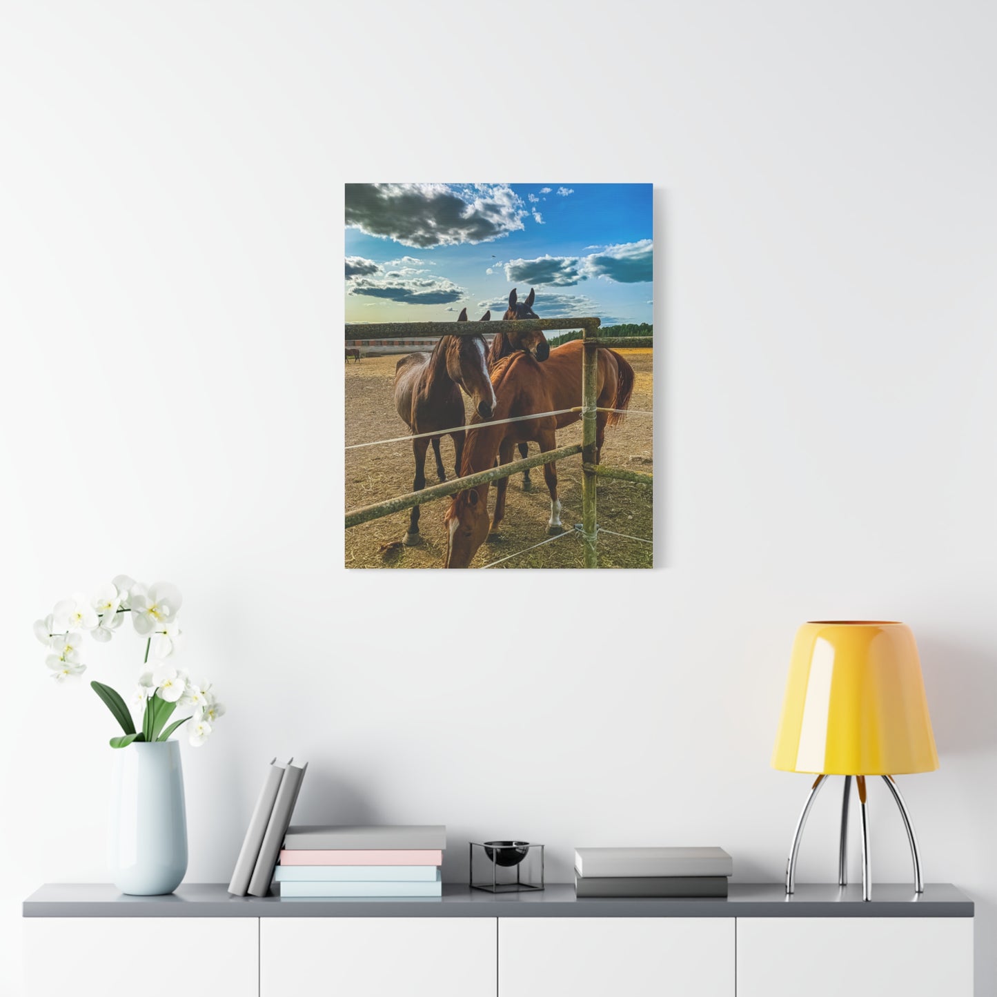 Horses Matte Canvas, Stretched, 1.25"