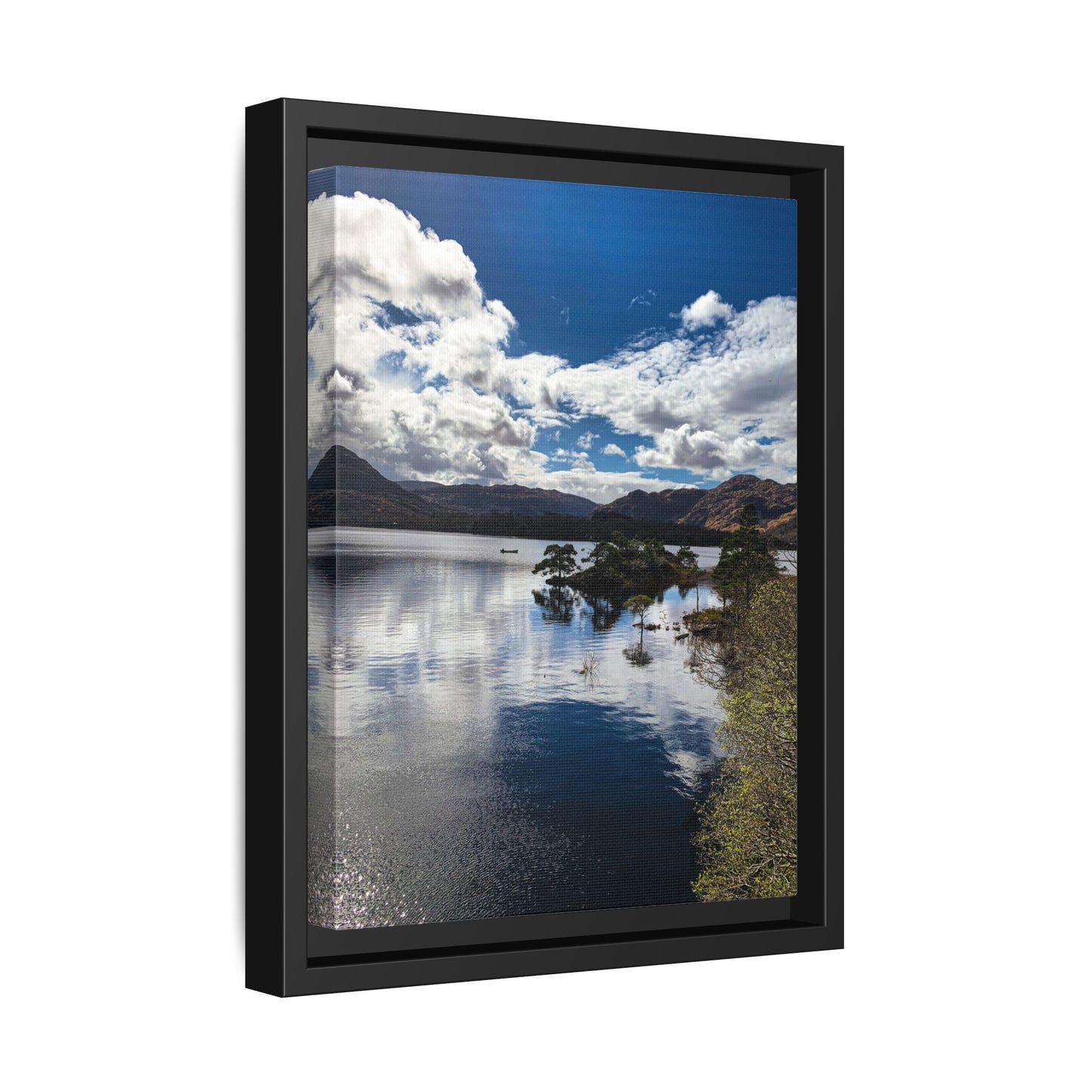 Lake Matte Canvas, Framed (Multi-color)