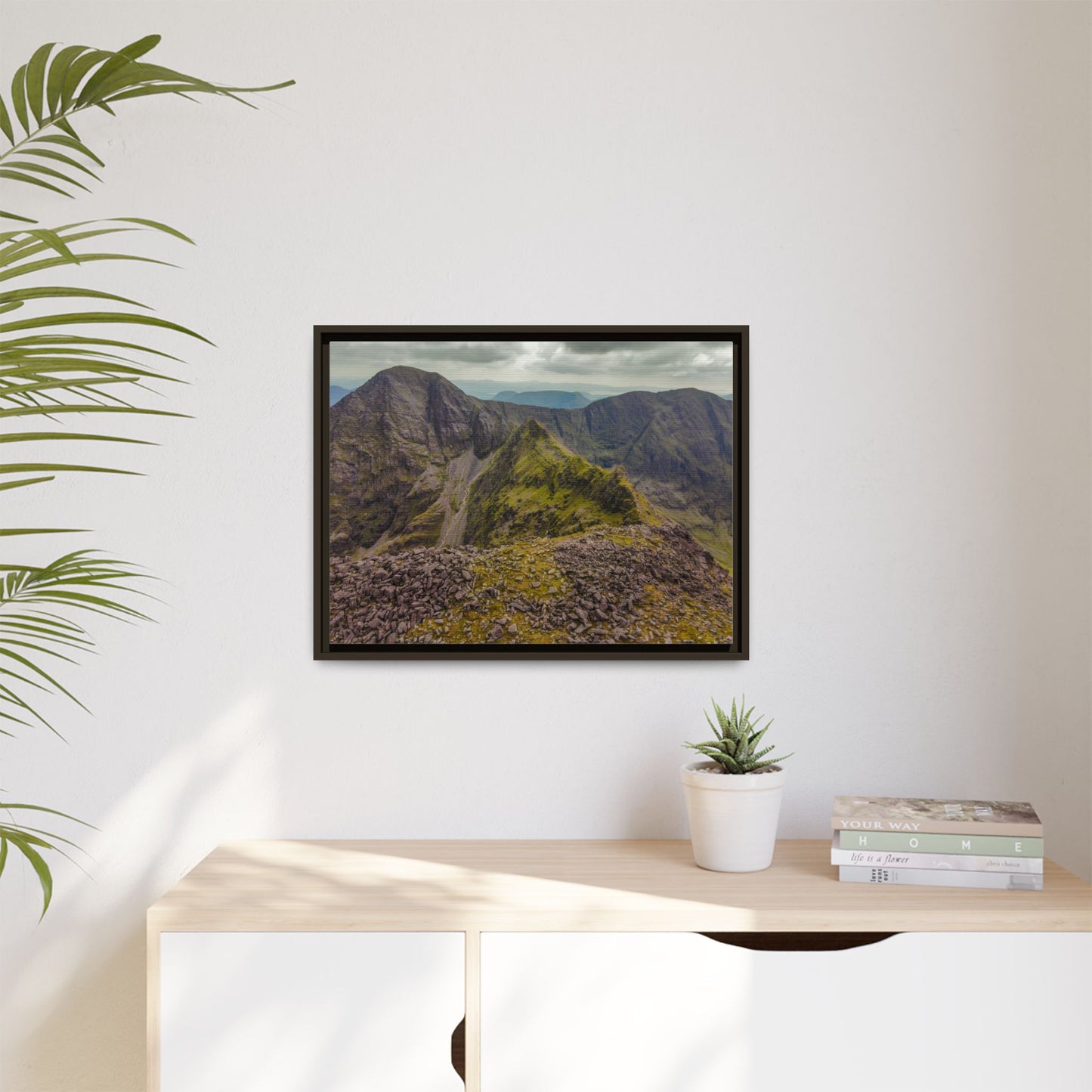 Halfway to Carrauntoohil Matte Canvas, Framed (Multi-color)