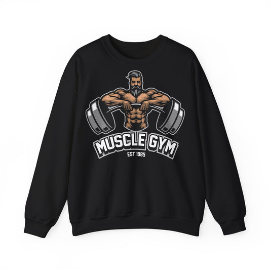 Muscle Gym Unisex Heavy Blend™ Crewneck Sweatshirt – Perfect for Fitness Enthusiasts