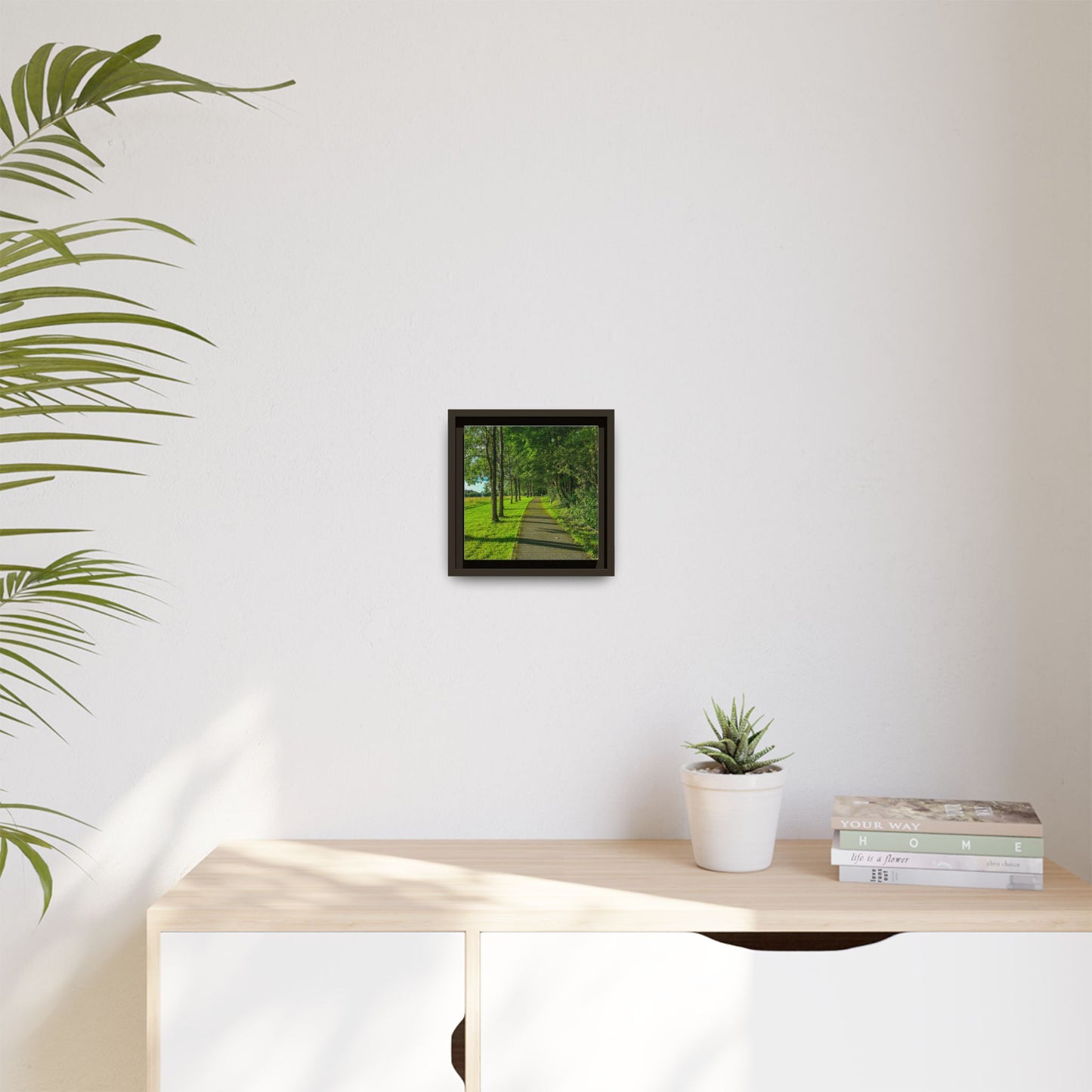 Listowel Town Park Matte Canvas, Framed (Multi-color)