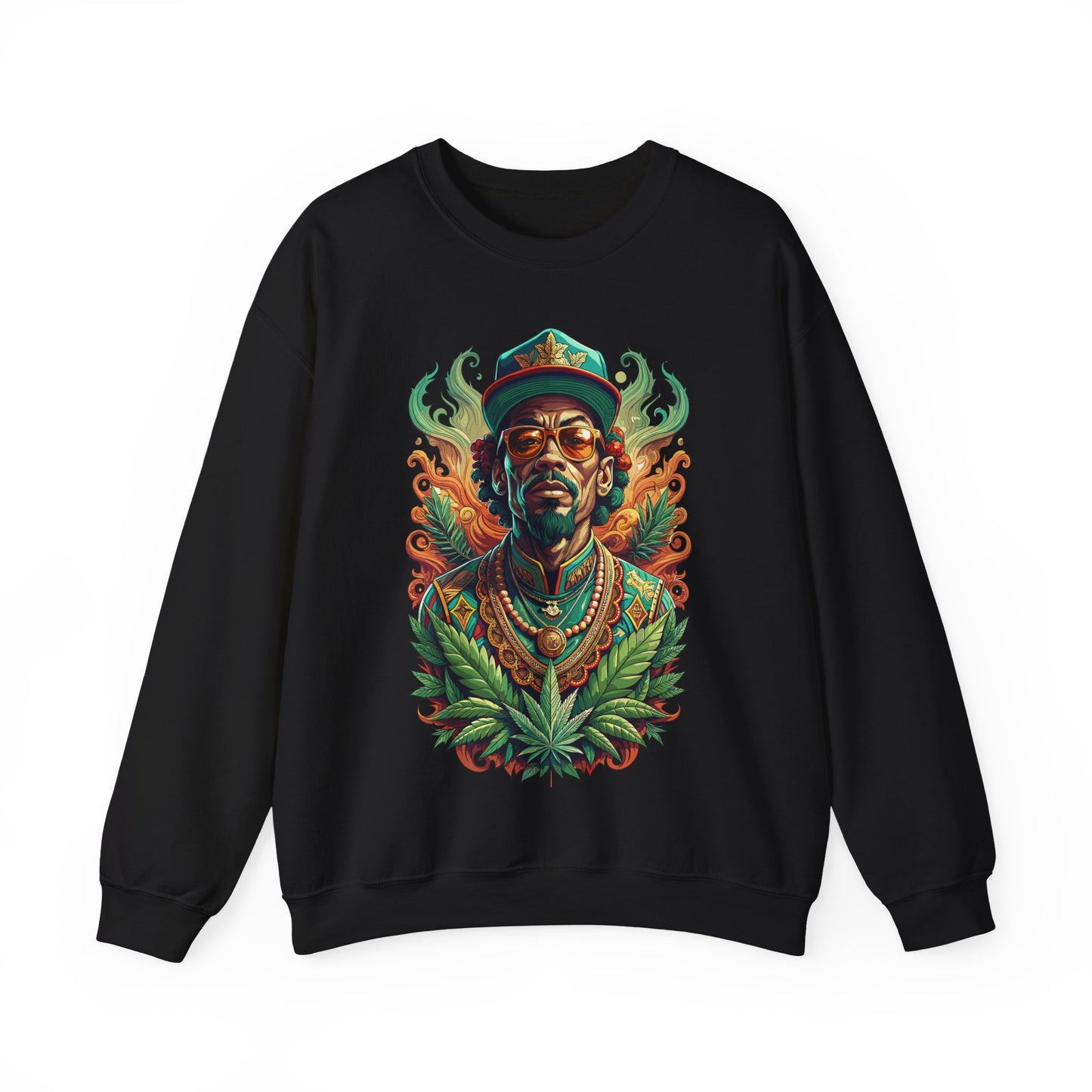 Reggae Lion — Rasta Portrait Graphic Sweatshirt