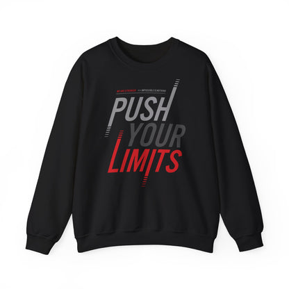 Motivational Crewneck Sweatshirt - 'Push Your Limits'