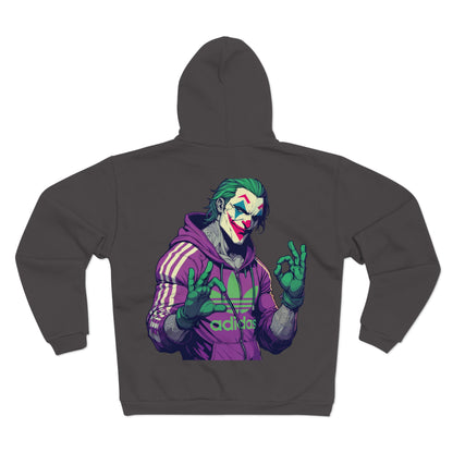 No Pain No Gain Joker Unisex Hooded Zip Sweatshirt