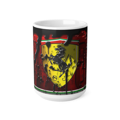 Ferrari-Inspired Ceramic Coffee Mug - 11oz and 15oz