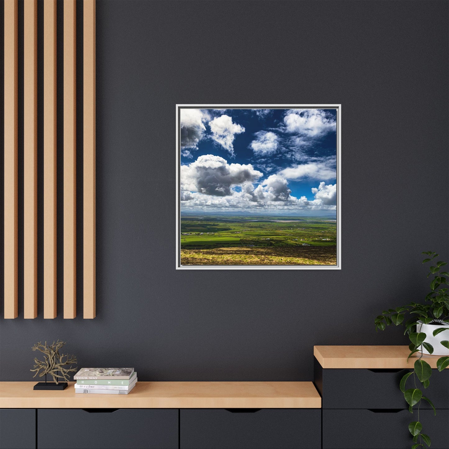 Kerry Panorama Matte Canvas, Framed (Multi-color)