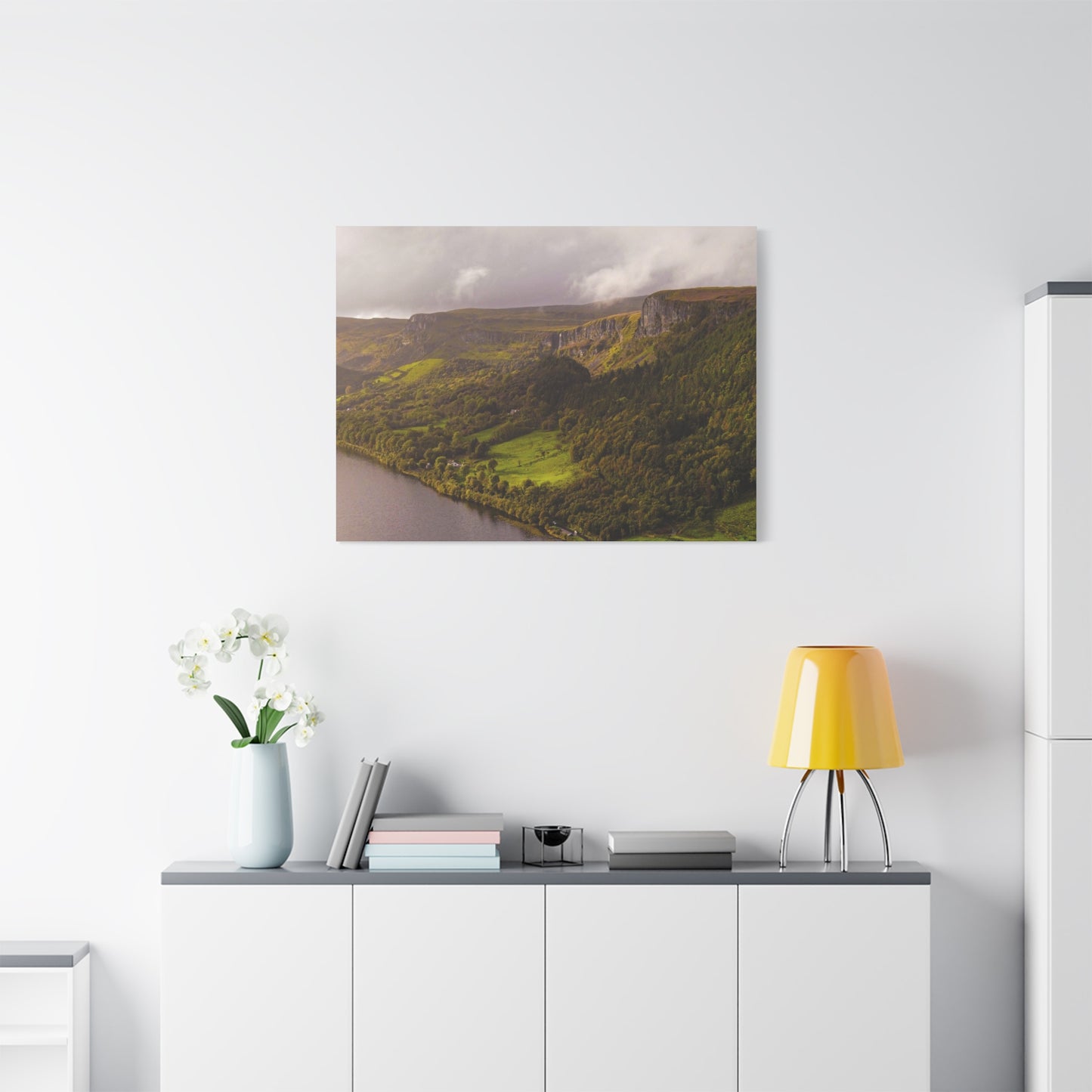 Sruth in Aghadh an Aird or The devil's Chimney Matte Canvas, Stretched, 1.25"