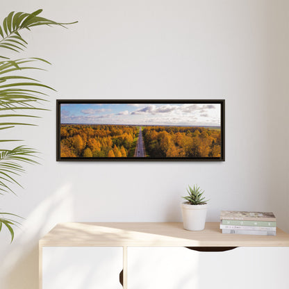 Somewhere In Lithuania Matte Canvas, Framed (Multi-color)