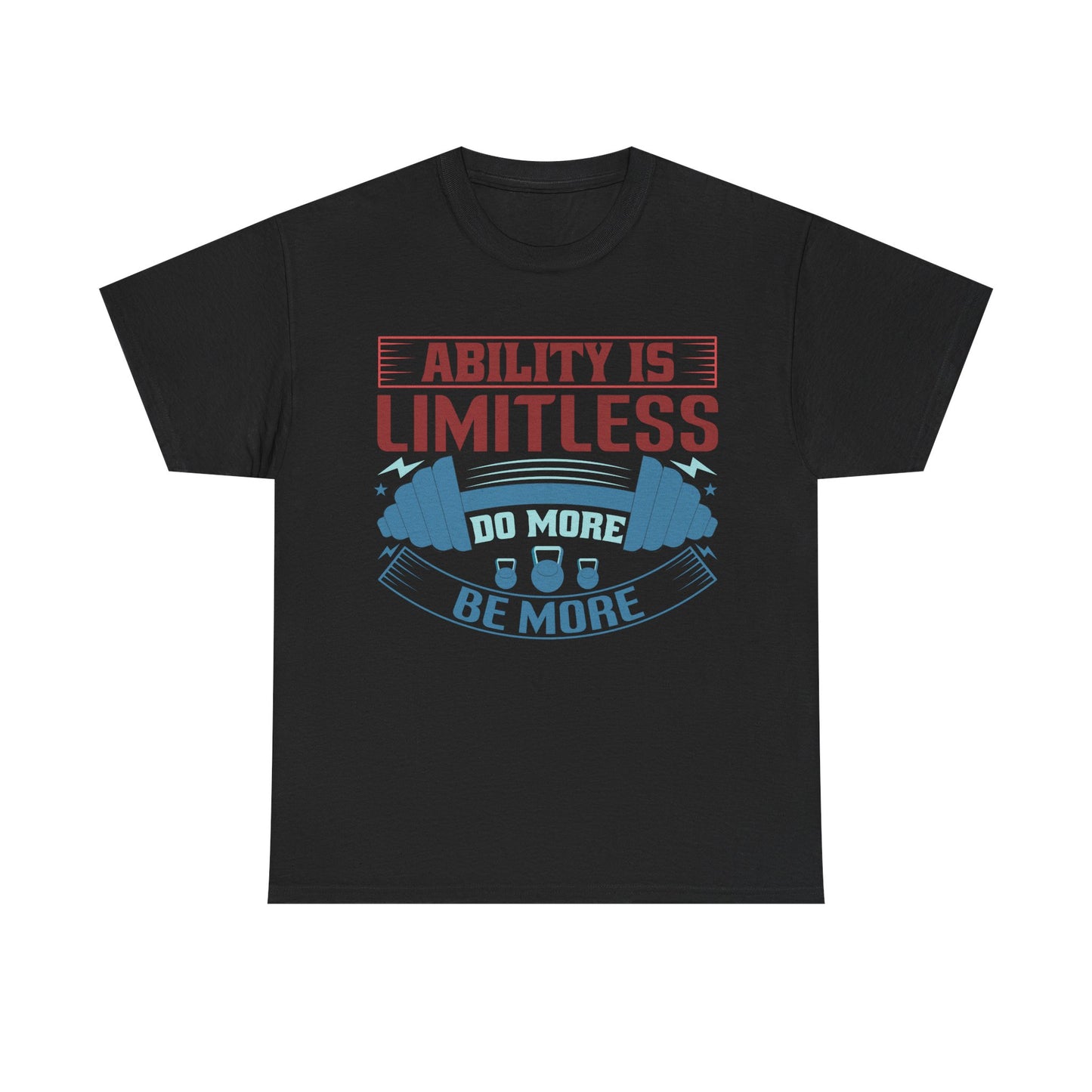 Limitless Ability Unisex Heavy Cotton Tee - Motivational Fitness Shirt