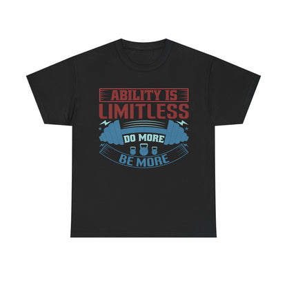 Limitless Ability Unisex Heavy Cotton Tee - Motivational Fitness Shirt