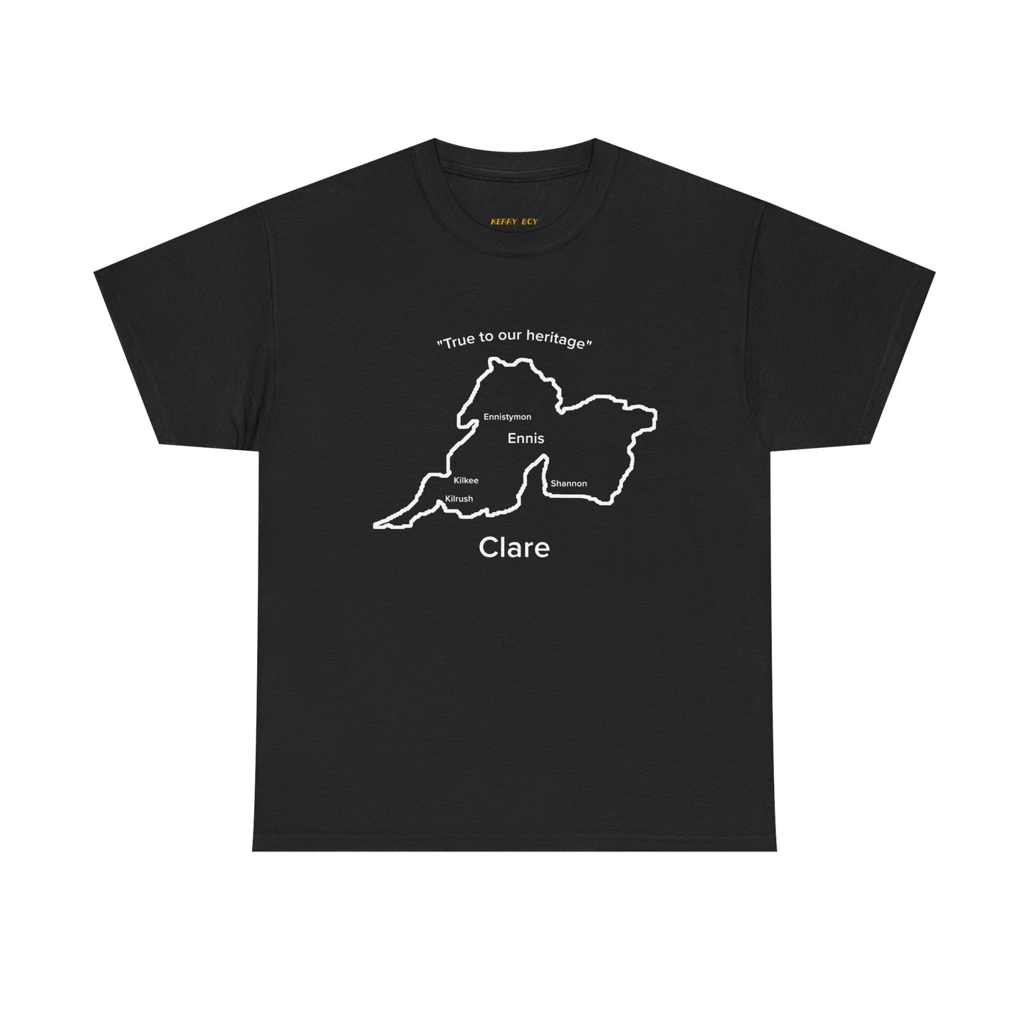 Clare Unisex Heavy Cotton T-Shirt Black Edition
