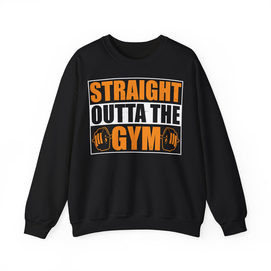 Straight Outta the Gym Unisex Heavy Blend™ Crewneck Sweatshirt - Perfect for Fitness Enthusiasts